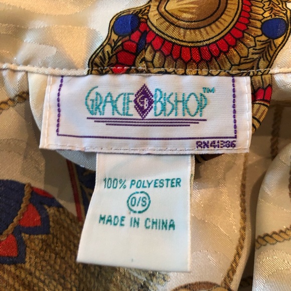 Vintage “Gracie Bishop” robe size 0 with pockets and sash - Picture 7 of 7